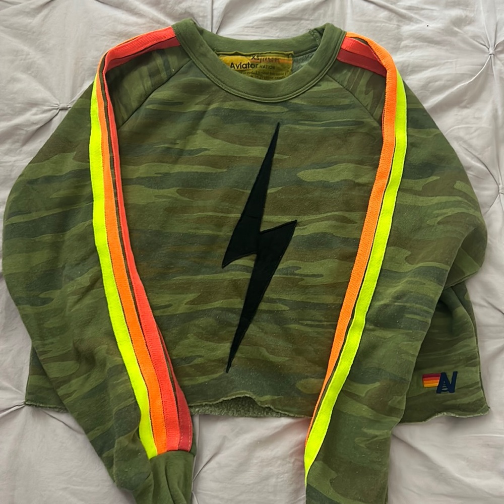 Aviator Nation Cropped Sweatshirt